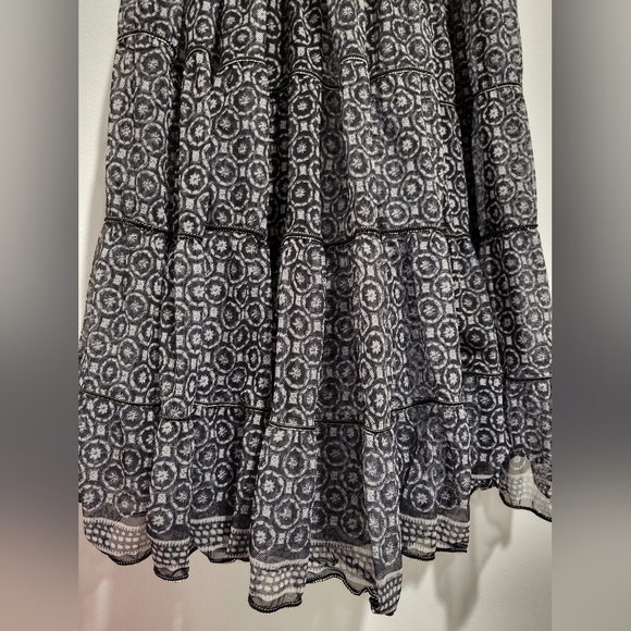 🖤 SOLD ON EBAY 🖤 Max Studio Sleeveless Floral Ruffle Midi Dress Medium - Picture 6 of 6